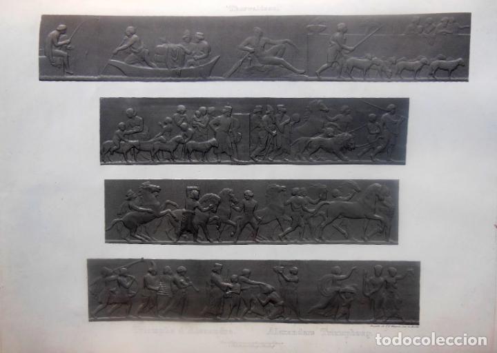 Arte: TRIOMPHE DALEXANDRE. ALEXANDERS TRIUMPHZUG. THORWALDSEN - Foto 1