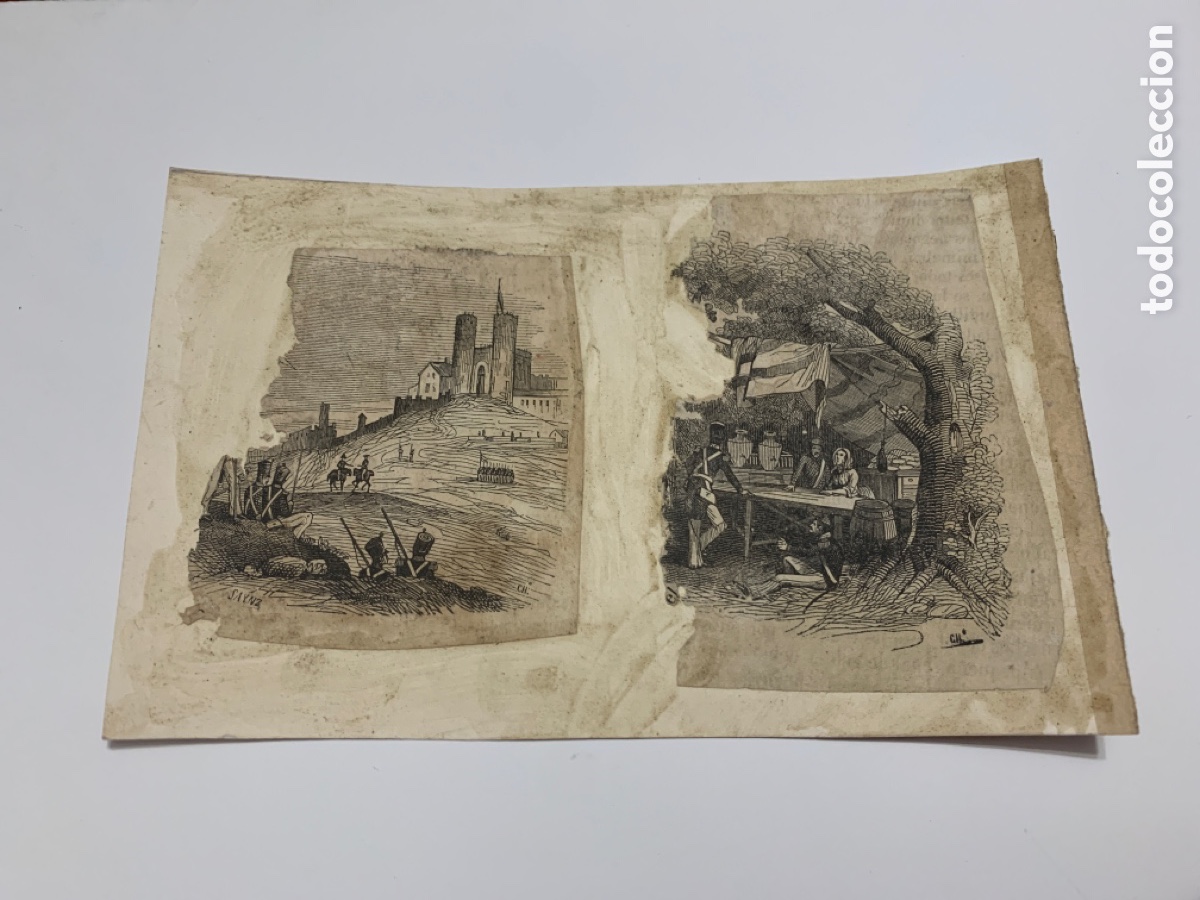 Arte: LITOGRAF&Iacute;AS. HISTORIA DE CABRERA Y DE LA GUERRA CIVIL. S. XIX. SAYNZ DIBUJO, CHAMORRO GRAB&Oacute;.