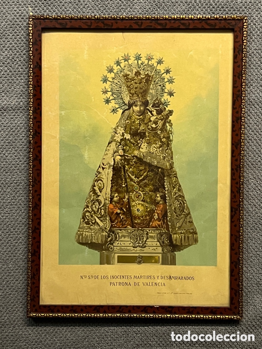 Arte: NTRA. SRA. DE LOS INOCENTES Y DESAMPARADOS PATRONA DE VALENCIA. Lit, F.lli Tensi, Milan (h.1890?)