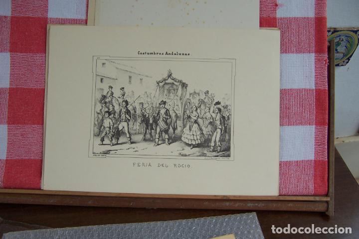 Kunst: LITOGRAFIA DE DON ANTONIO CHAMAN POR C. SANTIGOSA, FERIA DEL ROCIO