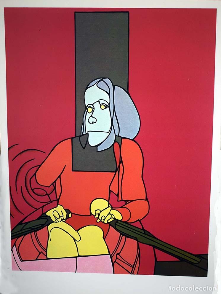 valerio adami - litografia original derriere le - Buy Antique