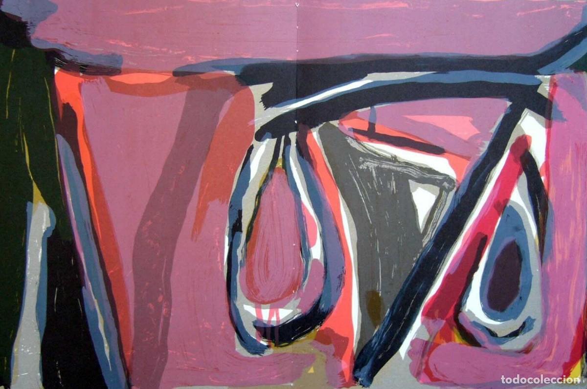 valerio adami - litografia original derriere le - Buy Antique