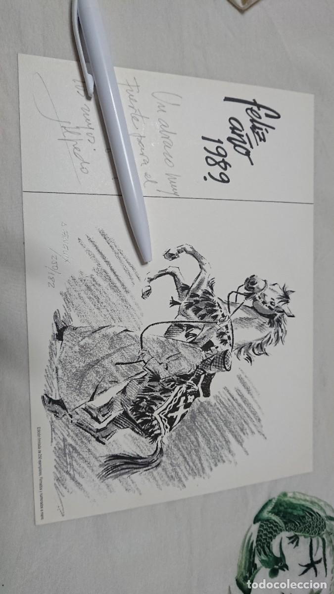 Arte: ALFRED ENGUIX, LITOGRAF&Iacute;A ORIGINAL NUMERADA, FIRMADA Y DEDICADA