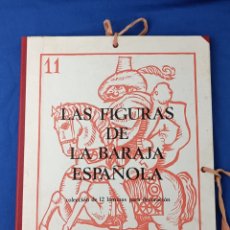 Arte: LAS FIGURAS DE LA BARAJA ESPAÑOLA. 12 LINOLEOGRAFIAS GRABADAS POR COSTA SALANOVA. EDICIONES CASANOVA