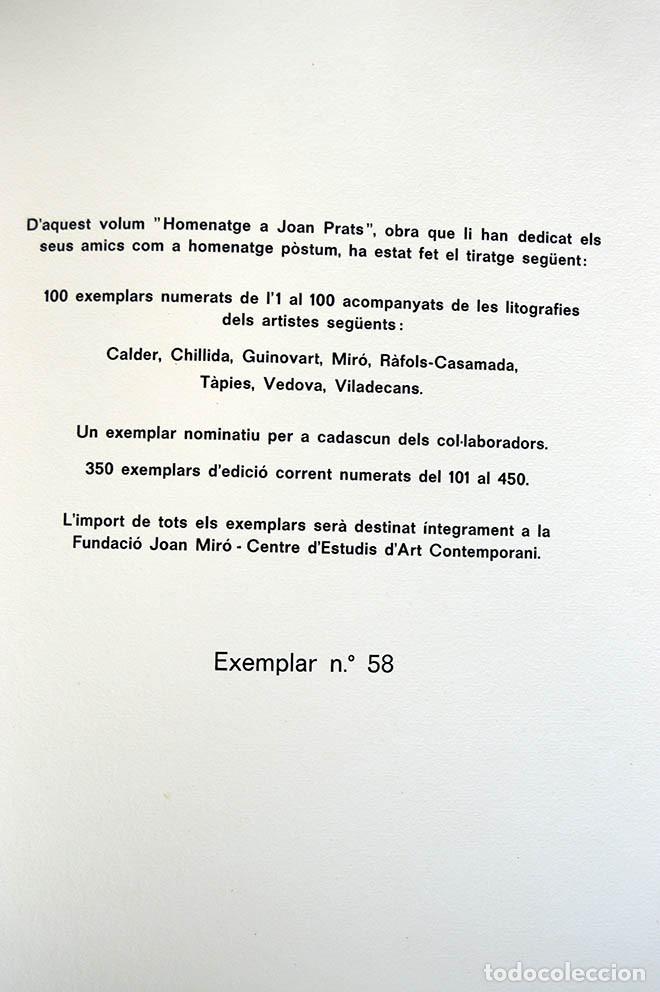 Arte: VILADECANS - Homenaje a Joan Prats. - Foto 2