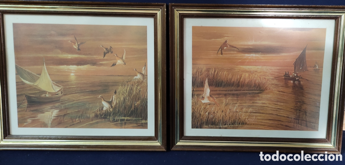 Arte: Cuadros, LAMINAS DE LA ALBUFERA DE VALENCIA - Foto 1