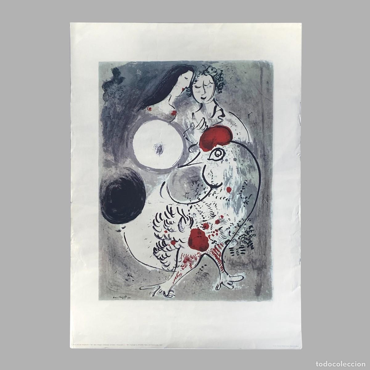 Arte: MARC CHAGALL (1887 &mdash; 1985) Le Cochet Gris - Foto 2