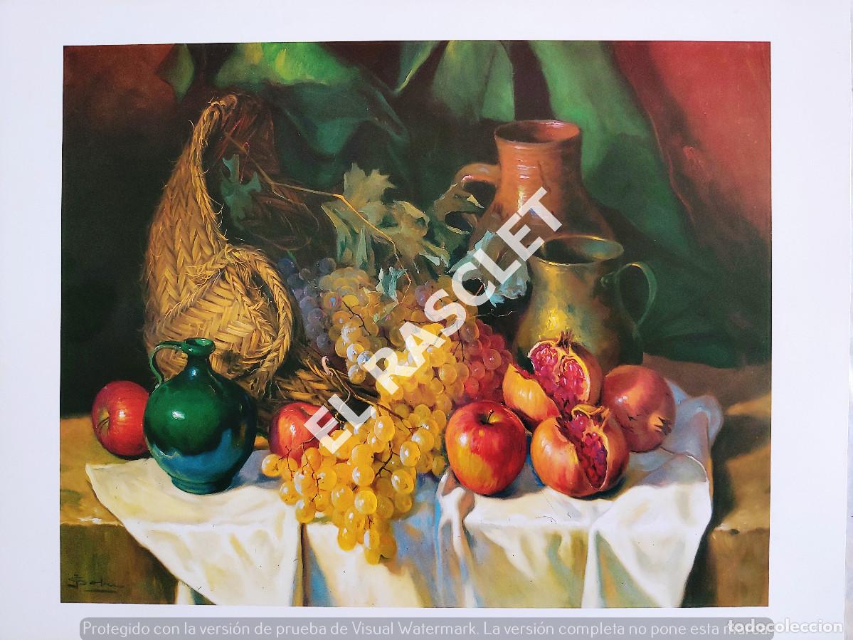 Arte: LITOGRAFIA BODEGON DE FRUTAS - Foto 1