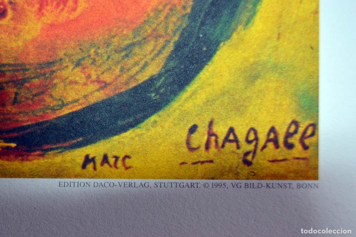 Arte: MARC CHAGALL - Payaso amarillo. 60 x 80 cm - Foto 2