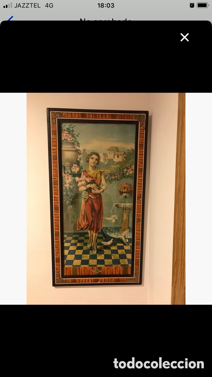 Arte: Cuadro estampa antiguo - Foto 5