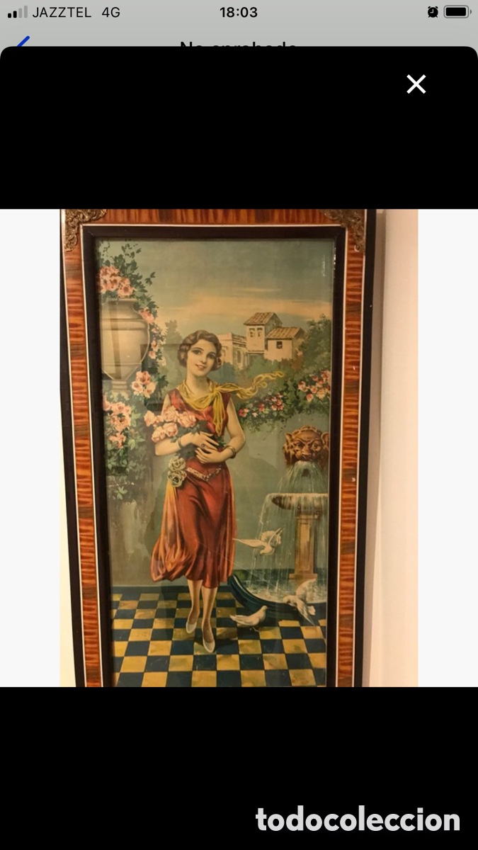 Arte: Cuadro estampa antiguo - Foto 1
