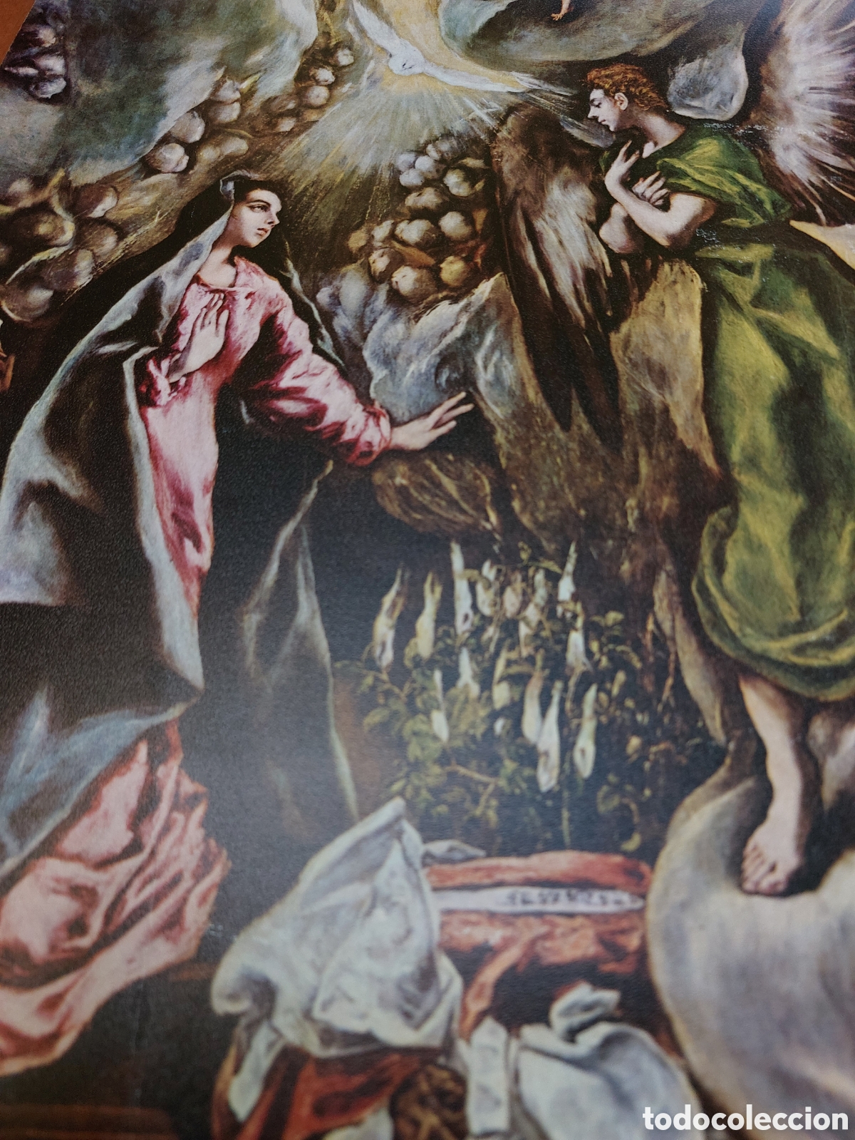 Arte: Litograf&iacute;a La anunciaci&oacute;n. El Greco - Foto 1