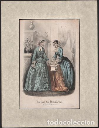 Art: LITOGRAFIA DE MODA. JOURNAL DES DEMOISELLES G-MODA-075