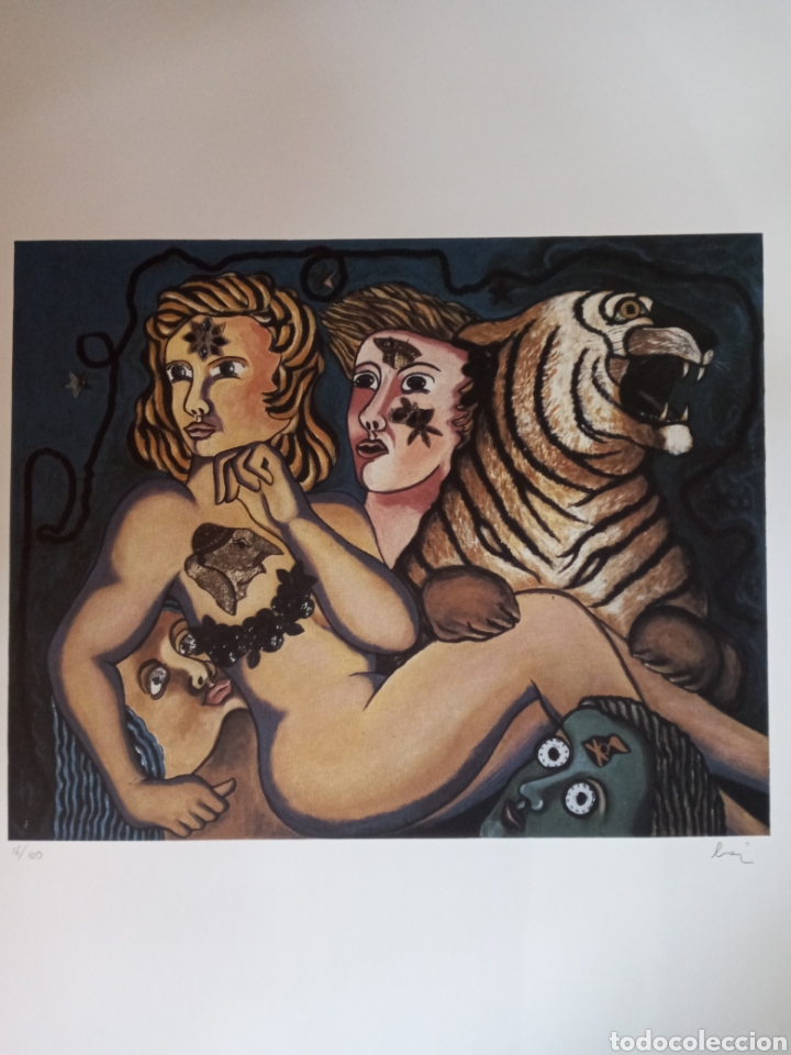 Arte: ENRICO BAJ. LITOGRAF&Iacute;A LIMITADA NUMERADA Y FIRMADA A L&Aacute;PIZ POR EL ARTISTA.PRECIOSA OBRA DE ARTE!!!