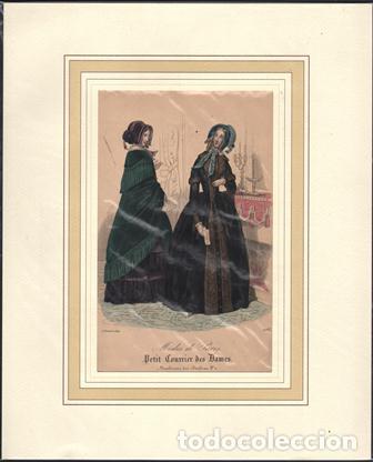 Art: LITOGRAFIA DE MODA. MODES DE PARIS. PETIT COURRER DES DAMES. A&Ntilde;O 1844 G-MODA-080