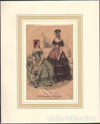 Art: LITOGRAFIA DE MODA. MODES DE PARIS. PETIT COURRER DES DAMES. A&Ntilde;O 1854 G-MODA-086