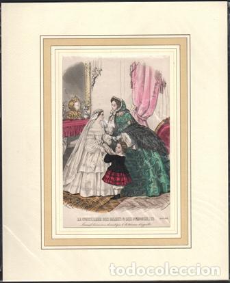 Art: LITOGRAFIA DE MODA. LE CONSEILLER DES DAMES & DES DEMOISELLES. 1858 G-MODA-089