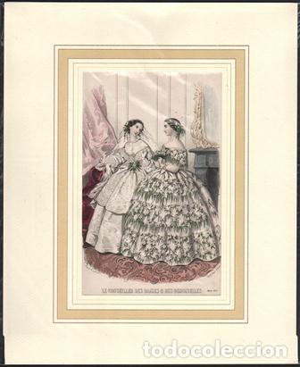 Art: LITOGRAFIA DE MODA. LE CONSEILLER DES DAMES & DES DEMOISELLES. 1857 G-MODA-090
