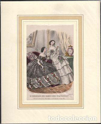 Art: LITOGRAFIA DE MODA. LE CONSEILLER DES DAMES & DES DEMOISELLES. 1859 G-MODA-095