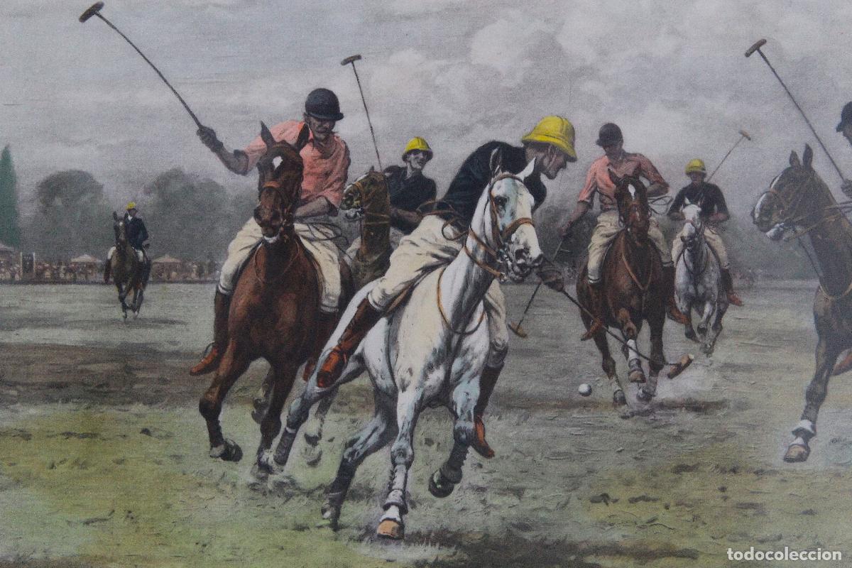 Arte: &laquo;A Backhander stops a rush&raquo;, George Wright, h. 1925 - Litograf&iacute;a - E. W. Savory Ltd., Bristol - Foto 3