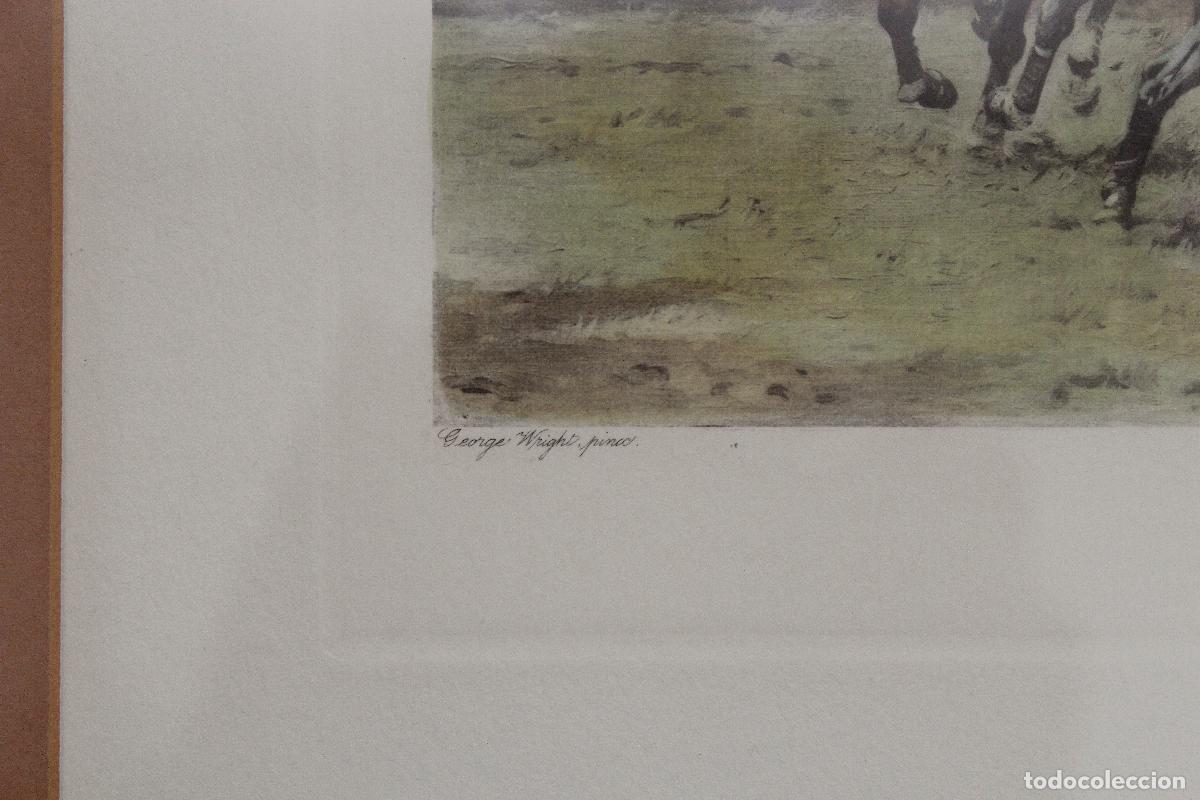 Arte: &laquo;A Backhander stops a rush&raquo;, George Wright, h. 1925 - Litograf&iacute;a - E. W. Savory Ltd., Bristol - Foto 5