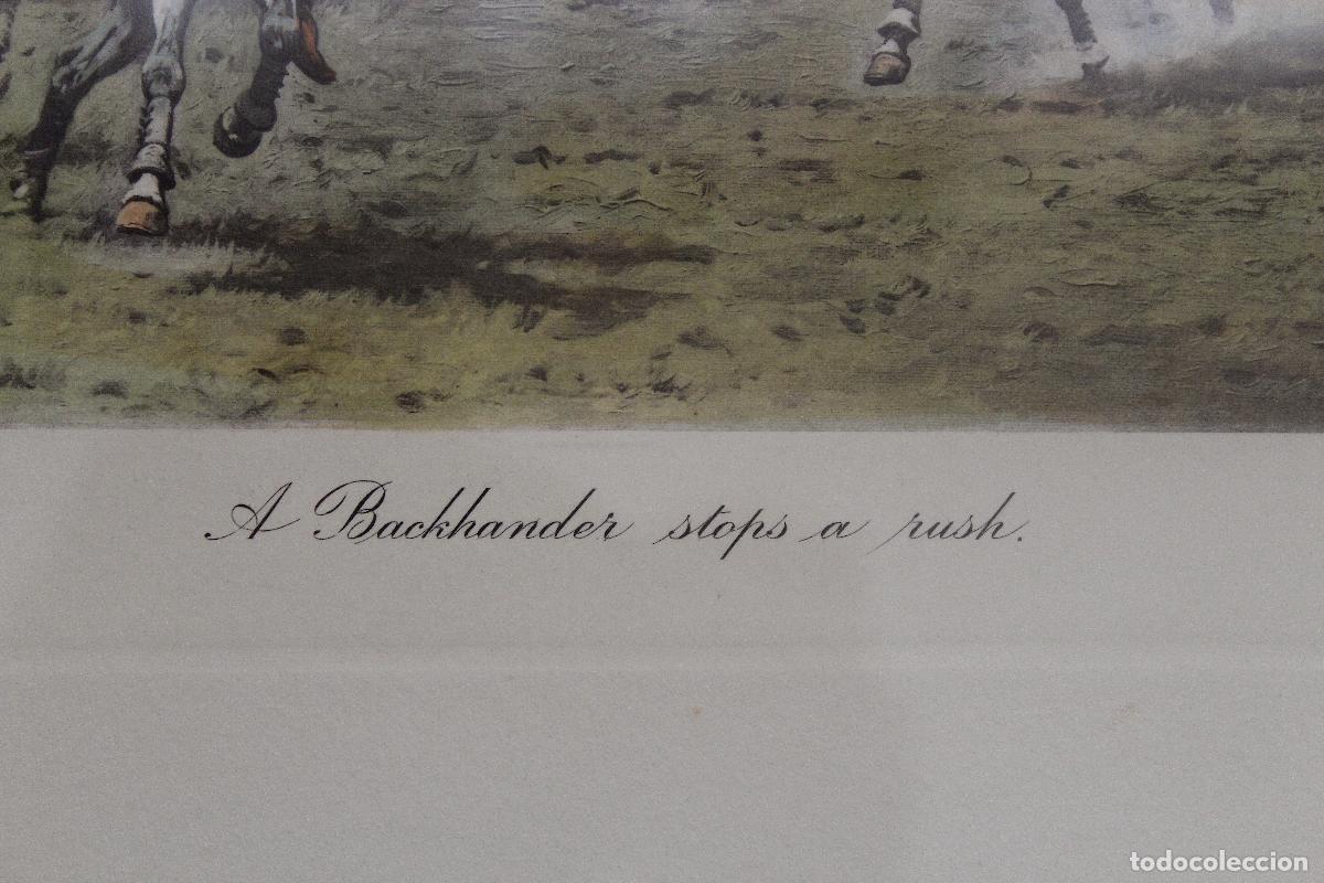 Arte: &laquo;A Backhander stops a rush&raquo;, George Wright, h. 1925 - Litograf&iacute;a - E. W. Savory Ltd., Bristol - Foto 6