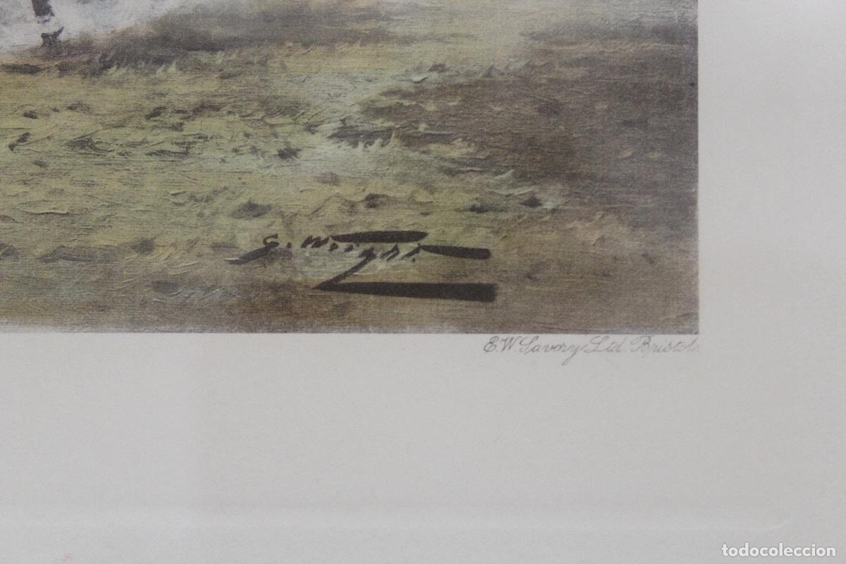 Arte: &laquo;A Backhander stops a rush&raquo;, George Wright, h. 1925 - Litograf&iacute;a - E. W. Savory Ltd., Bristol - Foto 7