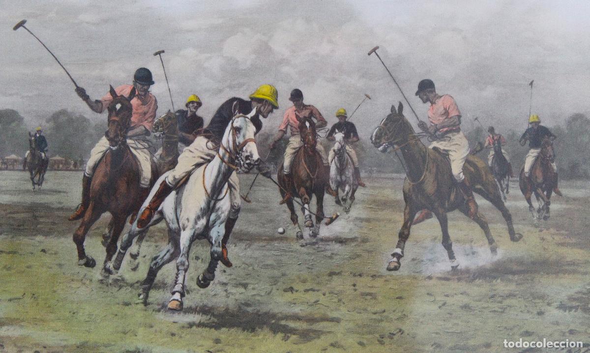 Arte: &laquo;A Backhander stops a rush&raquo;, George Wright, h. 1925 - Litograf&iacute;a - E. W. Savory Ltd., Bristol - Foto 2