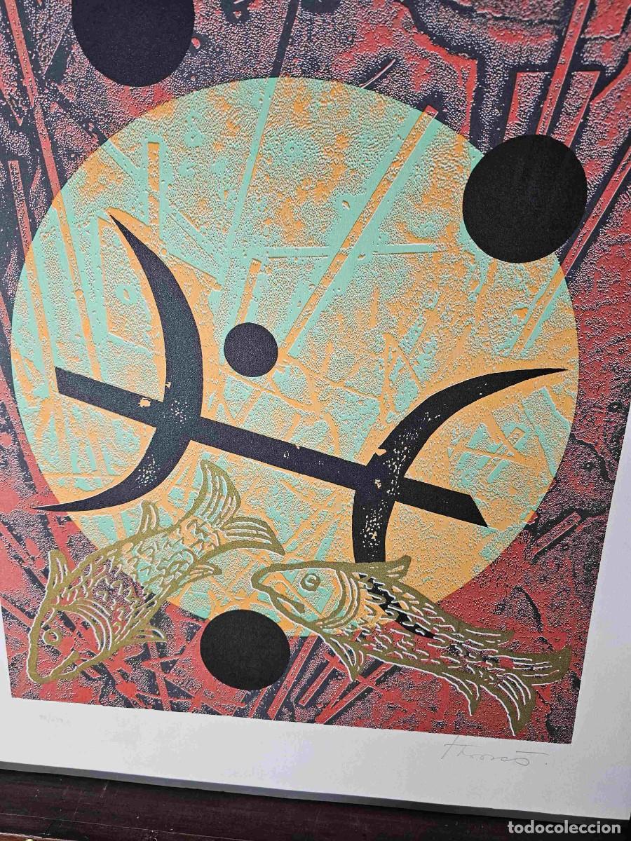 Arte: LITOGRAFIA SERIE HOROSCOPS PISCIS THARRATS - Foto 2