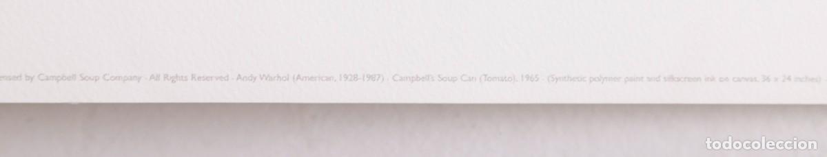 Arte: ANDY WARHOL - CAMPBELLS SOUP CUP - GICL&Eacute;E - Foto 10