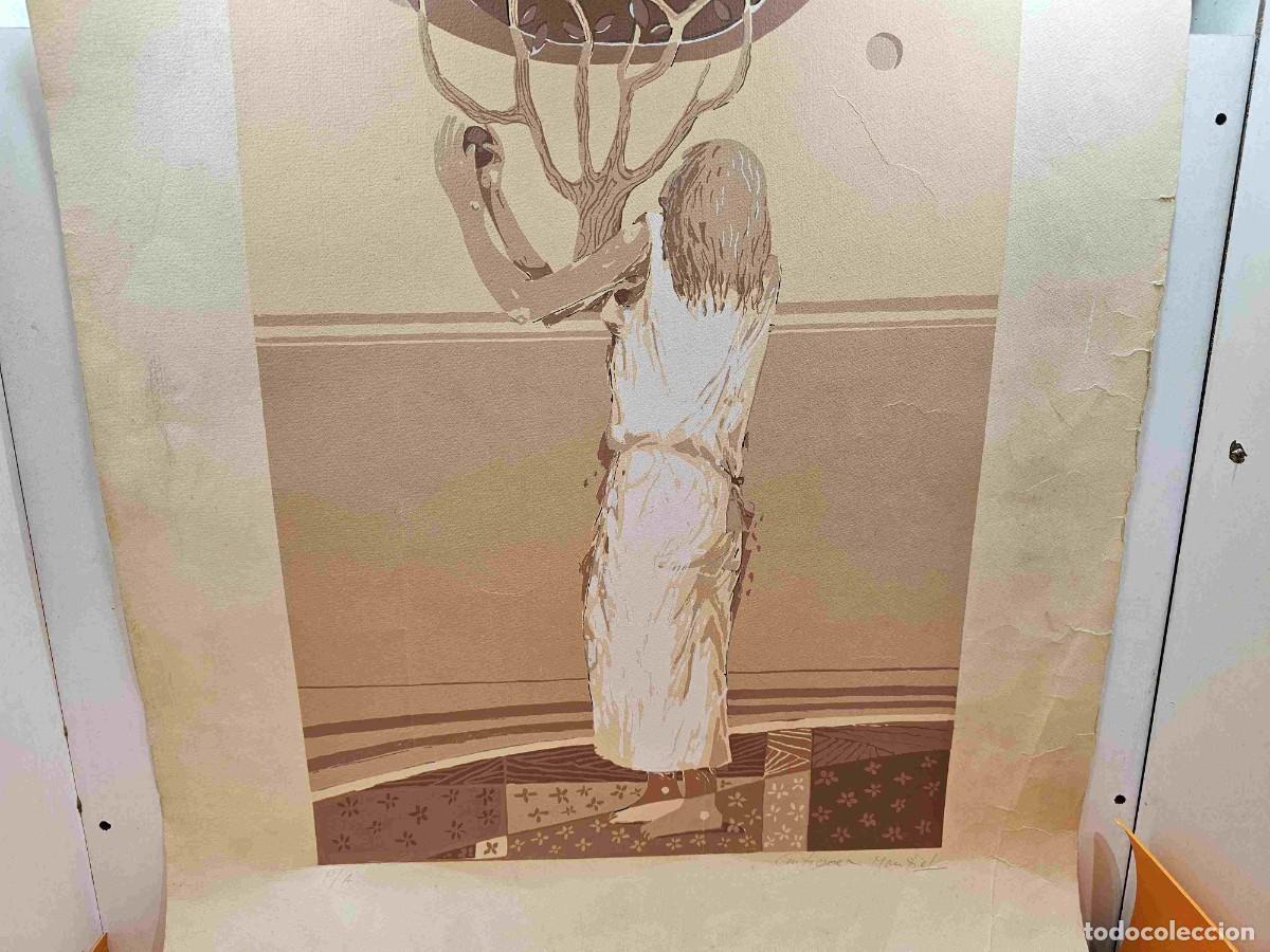Arte: LITOGRAFIA MUCHACHA DE GUTIERREZ MONTIEL - Foto 4