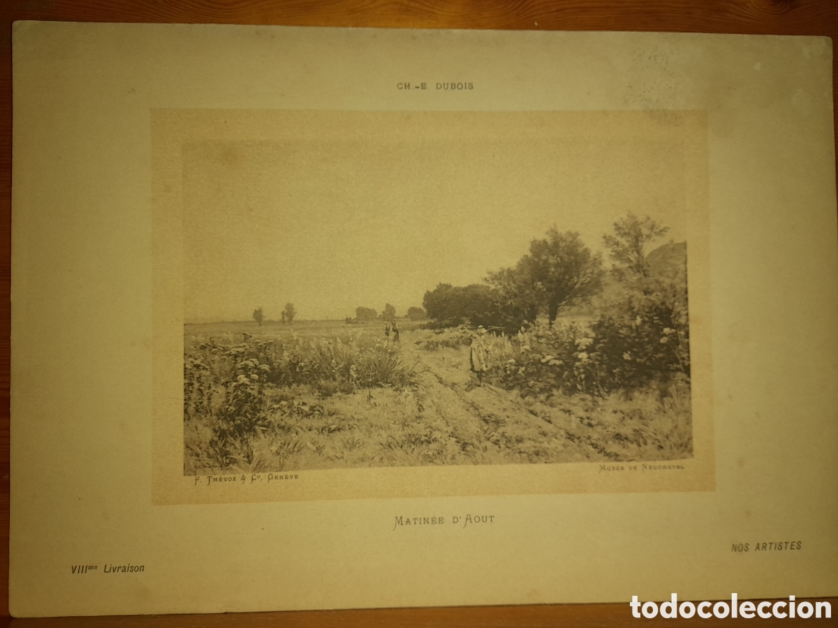 Arte: CH-E DUBOIS VIII Livraison MATINEE D'AOUT NOS ARTISTES LITOGRAFIA? UNICA?