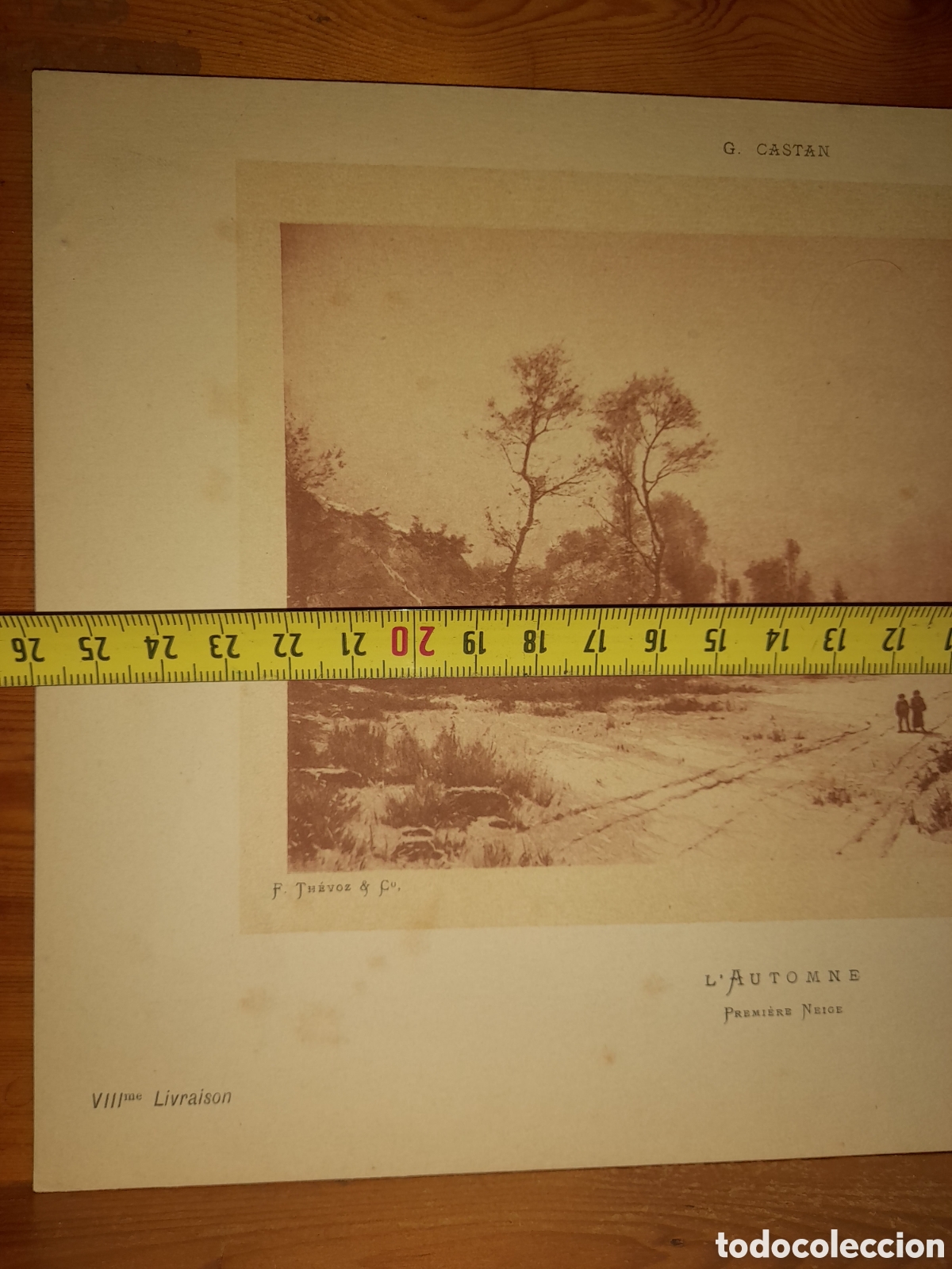 Arte: G. CASTAN F. TH&Eacute;VOZ & &Ccedil; L'AUTOMNE PREMIERE NEIGE VIII Livraison NOS ARTISTES LITOGRAFIA? UNICA?