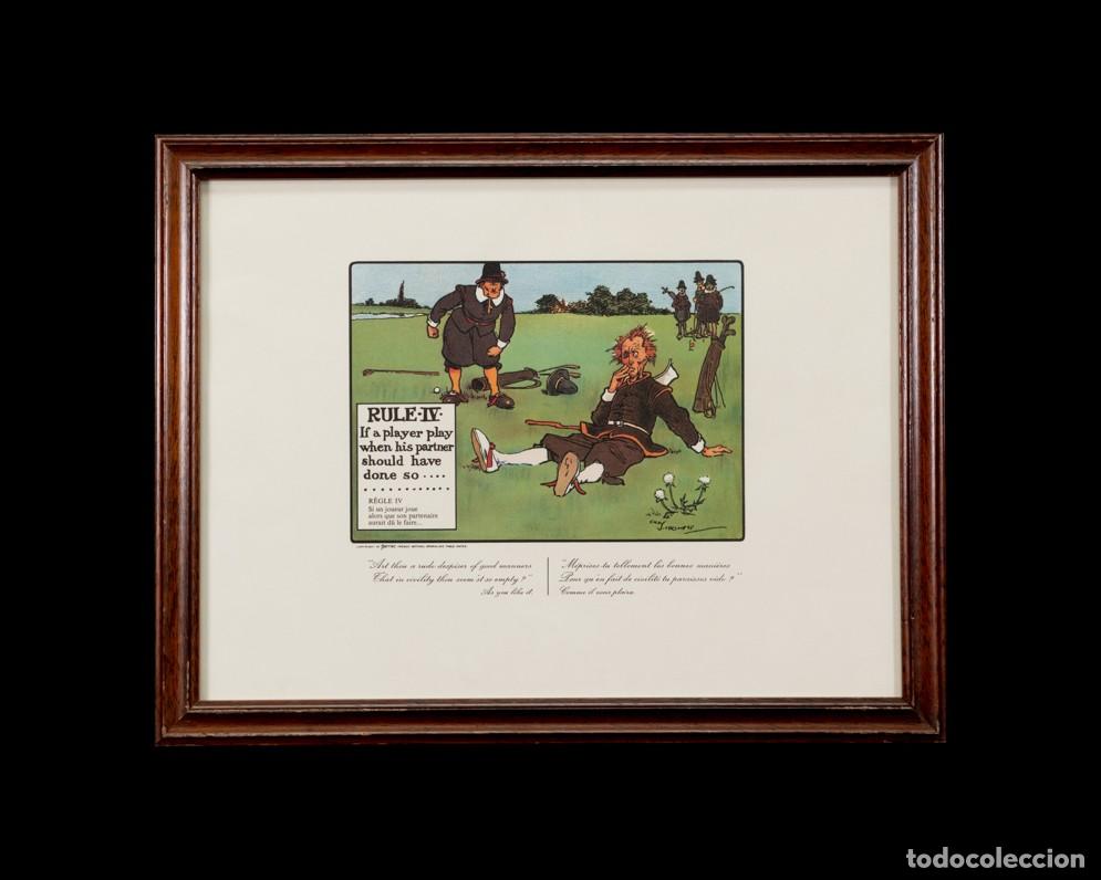 Arte: LITOGRAFIA REGLAS DEL GOLF IV