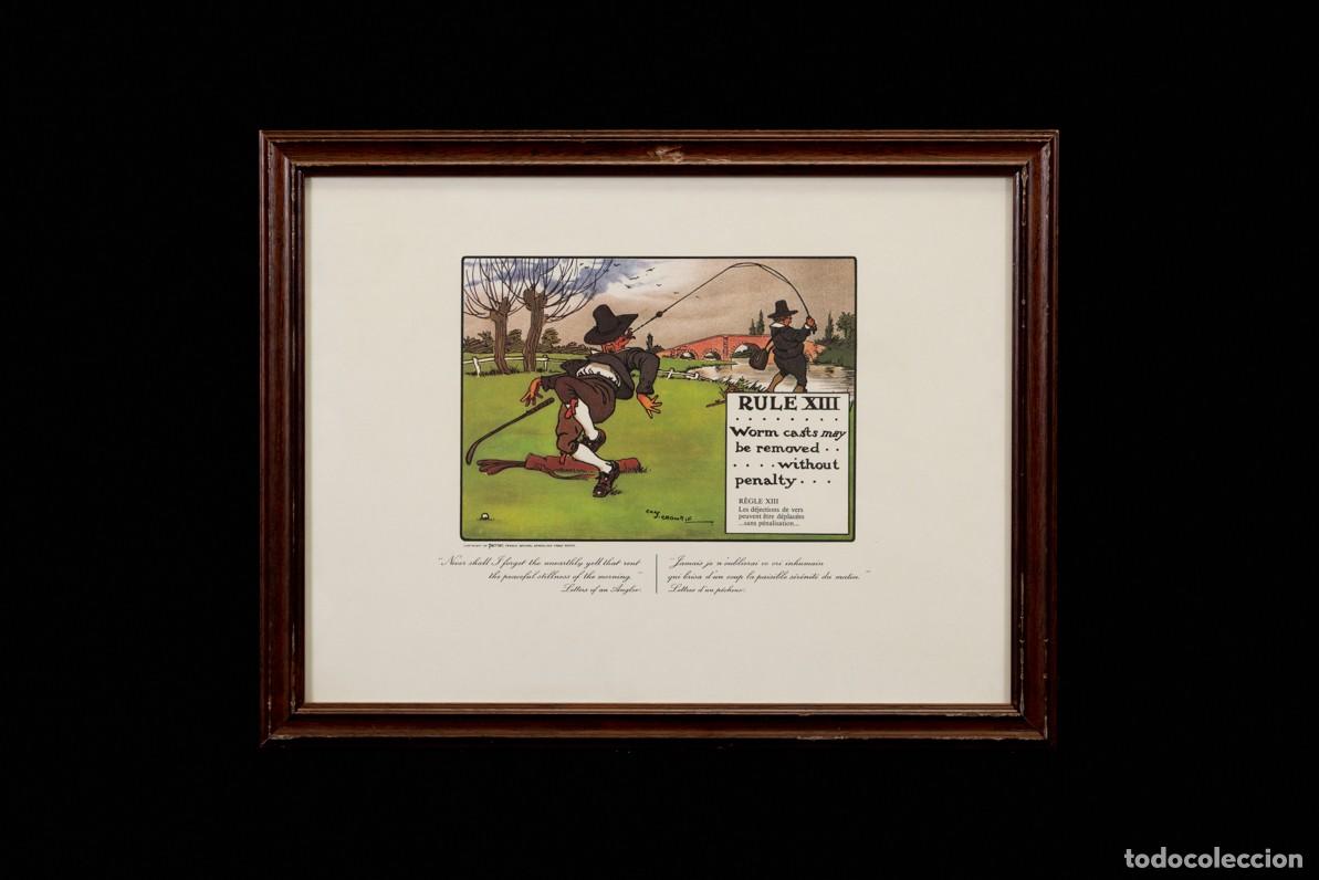 Arte: LITOGRAFIA REGLAS DEL GOLF XIII