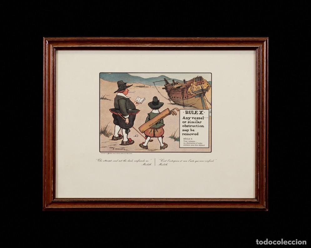 Arte: LITOGRAFIA REGLAS DEL GOLF X