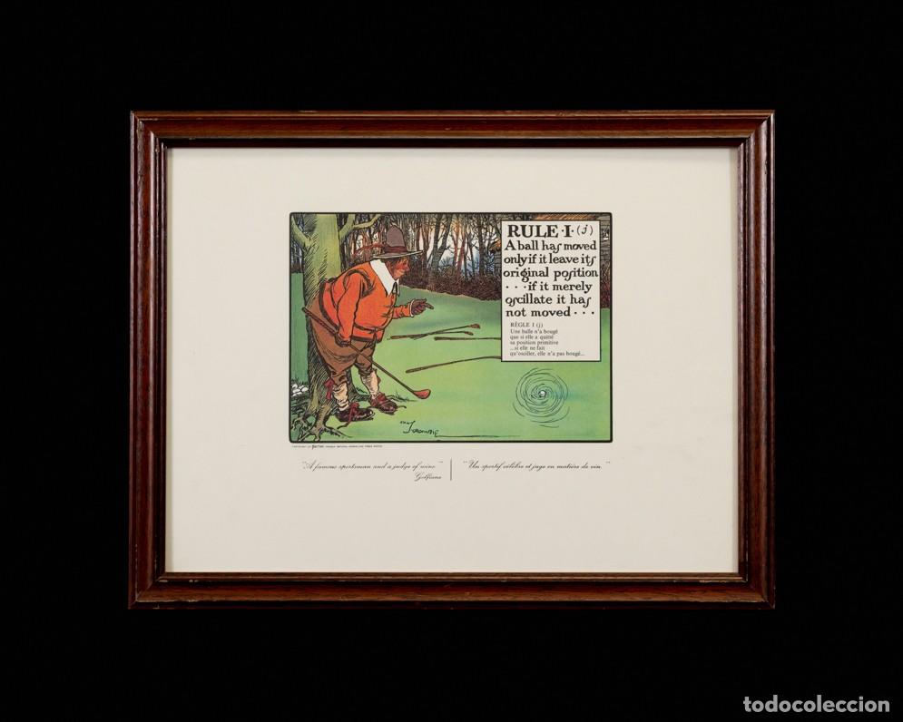 Arte: LITOGRAFIA REGLAS DEL GOLF I