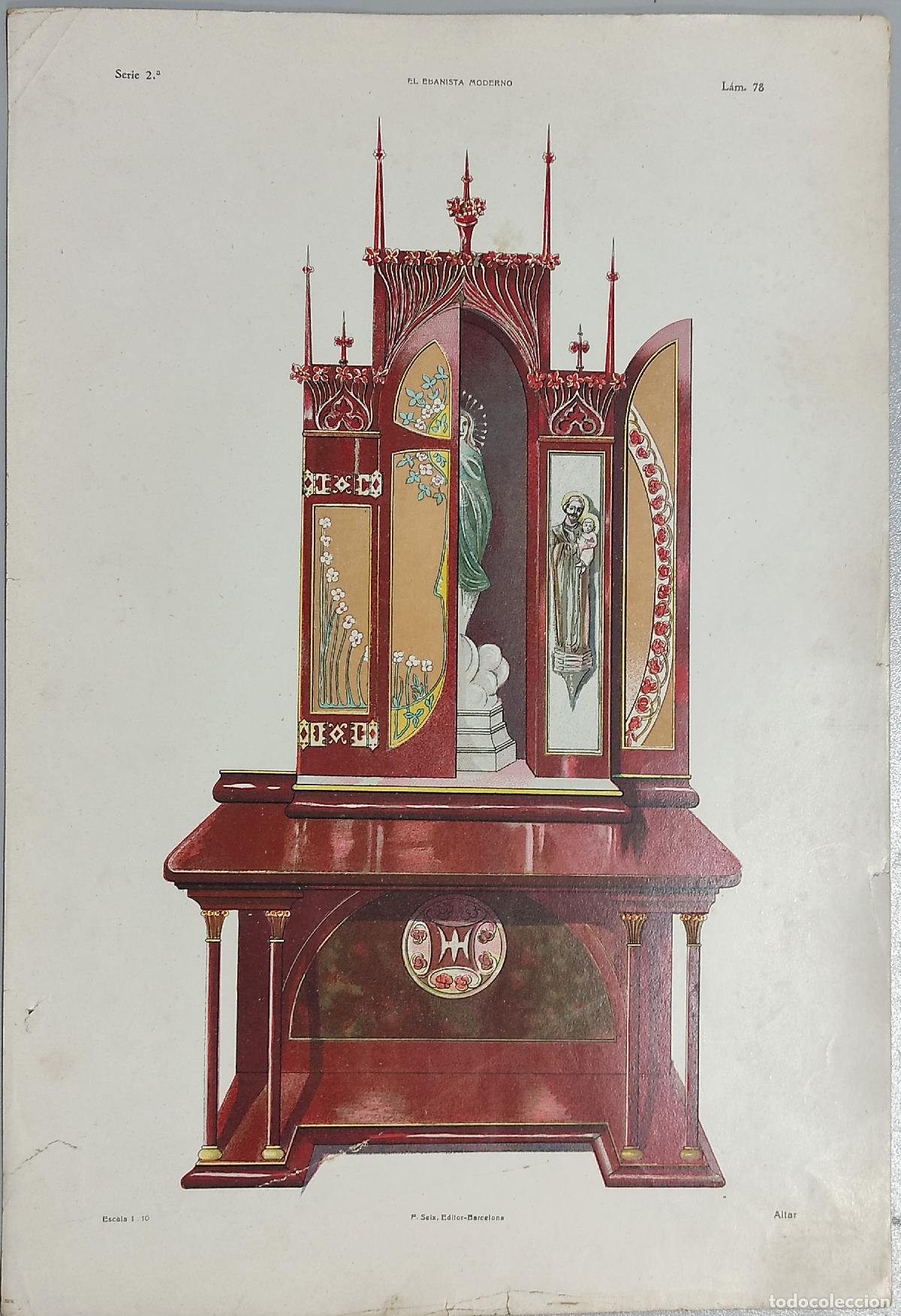 Kunst: LITOGRAFIA - MODERNISMO - ART NOUVEAU - - ALTAR