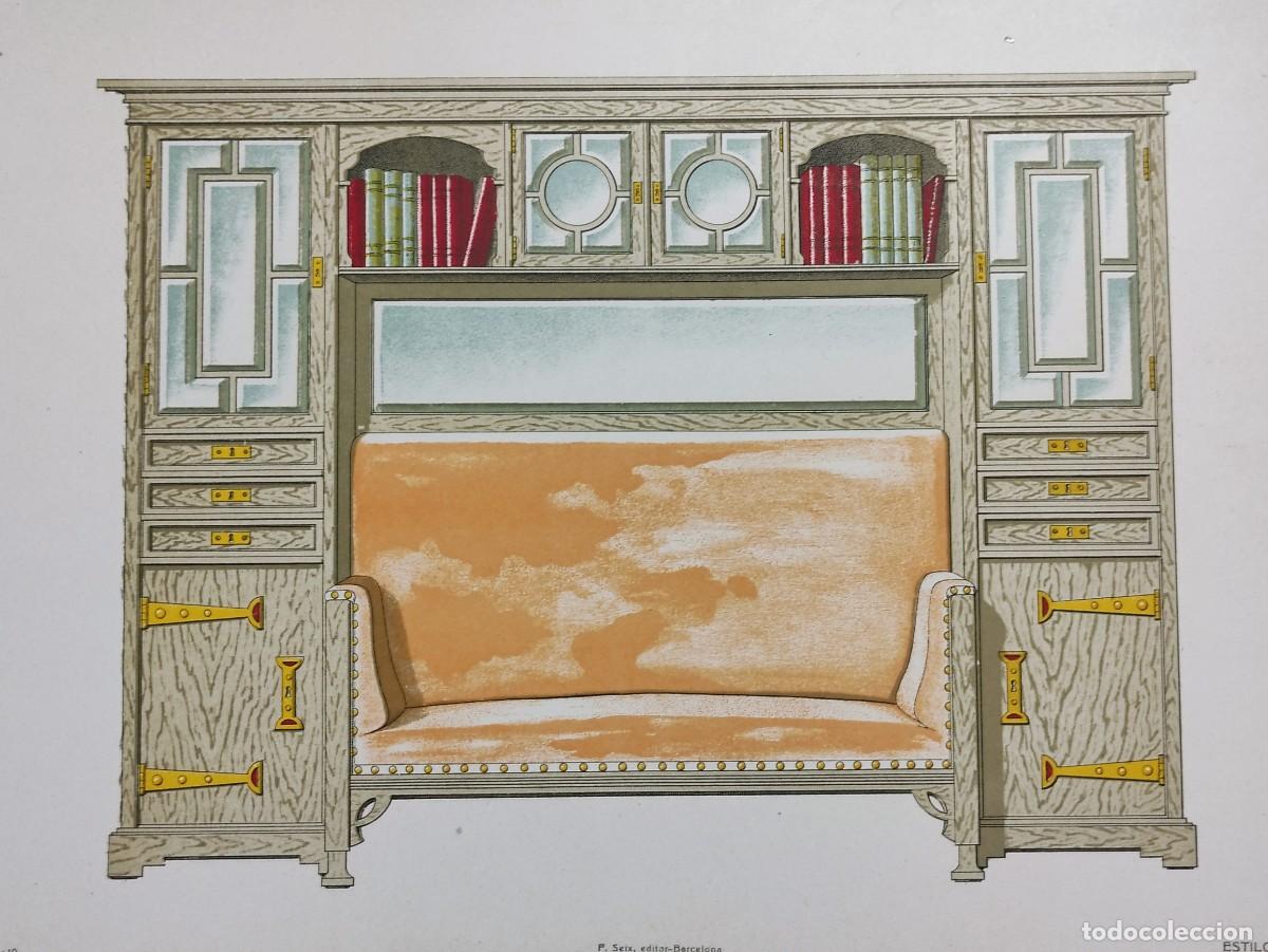 Art: LITOGRAFIA - MODERNISMO - ART NOUVEAU - ESTILO INGLES - LIBRERIA