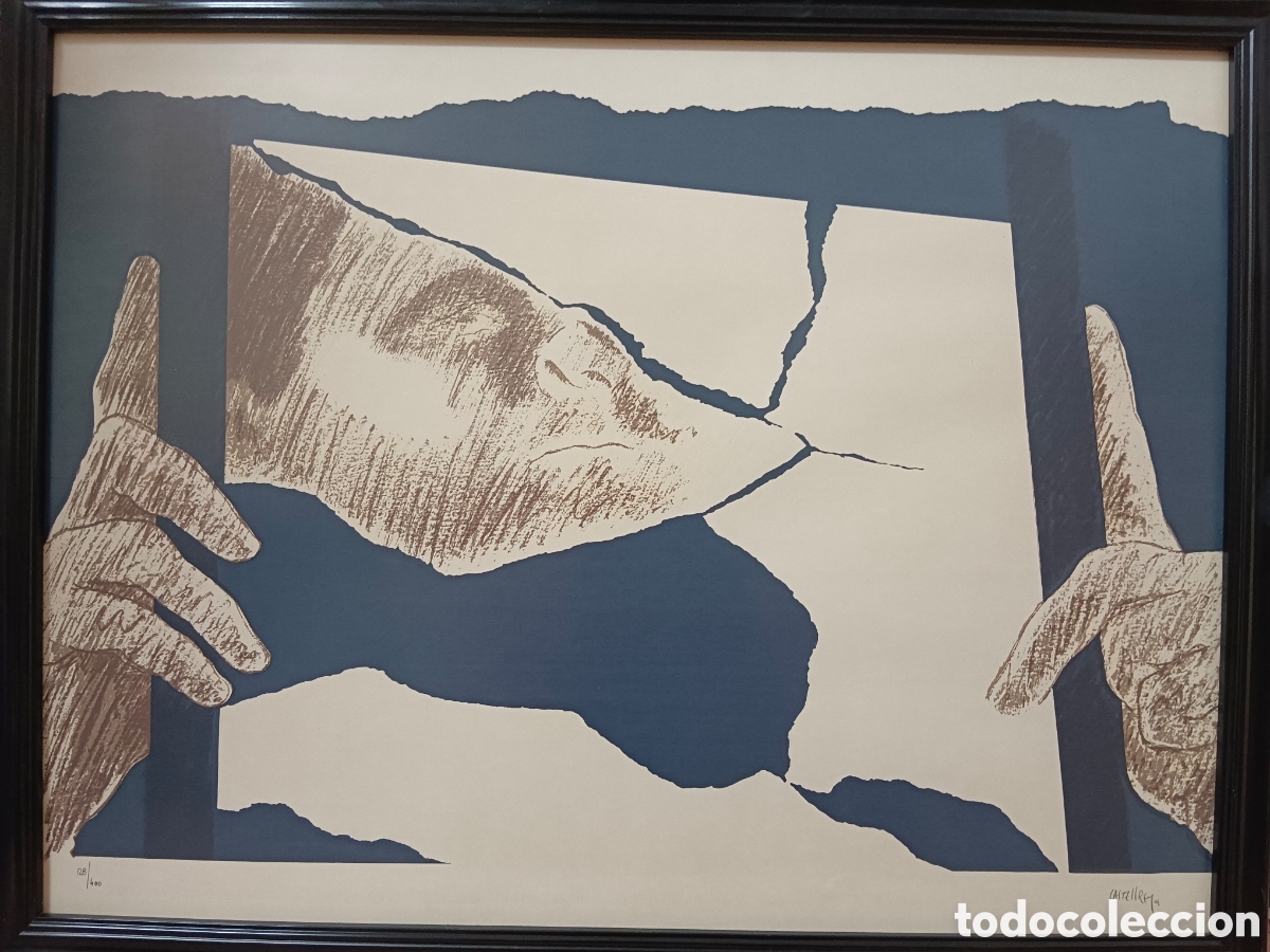 Arte: CASTELL REY, litograf&iacute;a en papel, sin marco 128/400