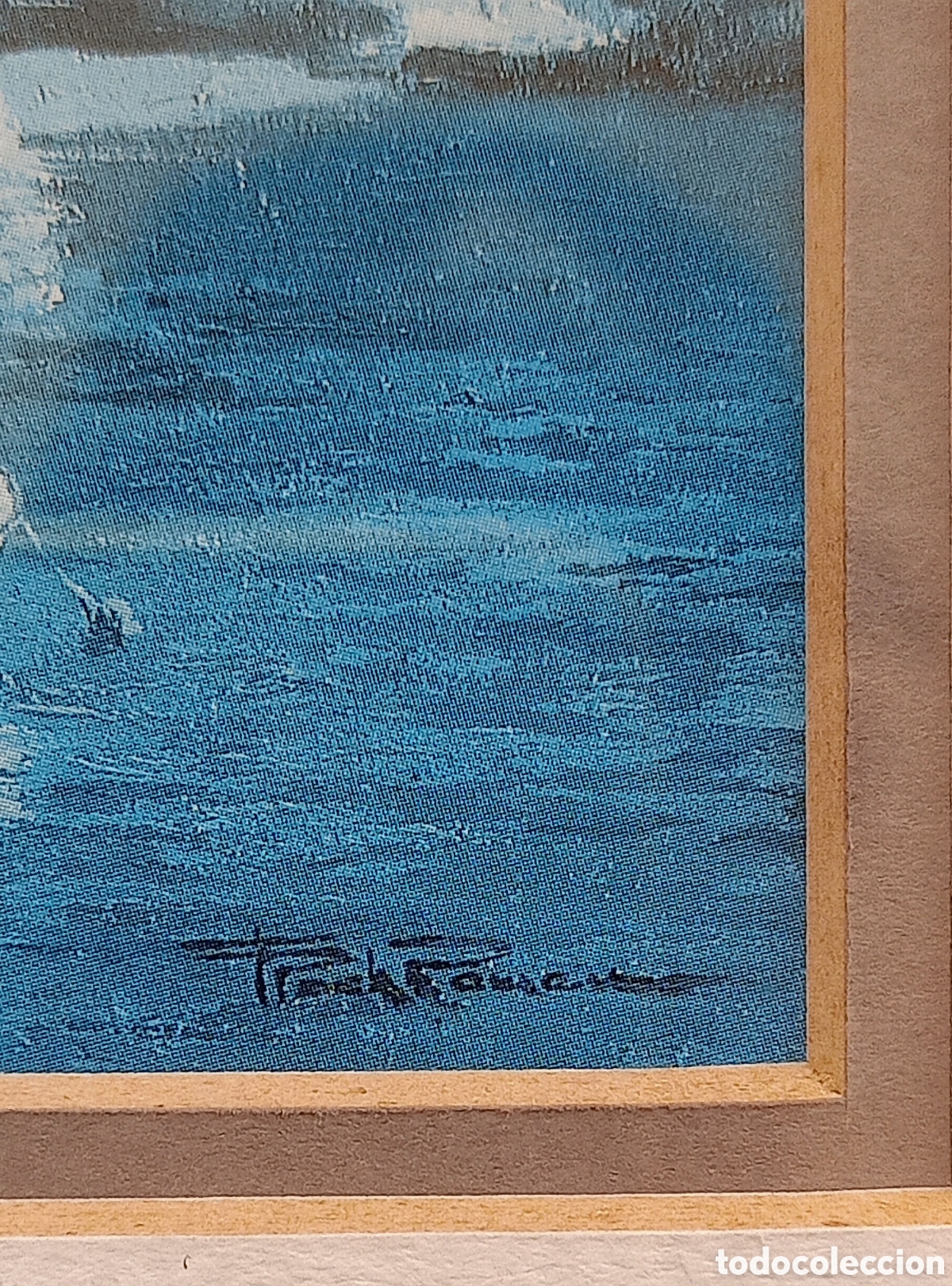 Arte: Cuadro Litograf&iacute;a con firma de autor - Foto 2