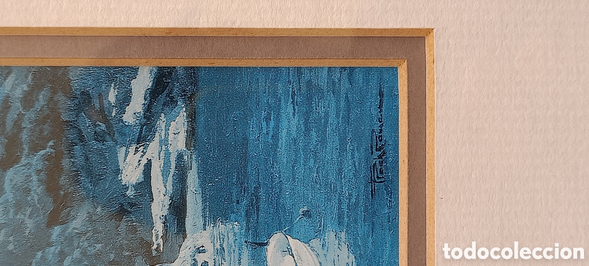 Arte: Cuadro Litograf&iacute;a con firma de autor - Foto 3