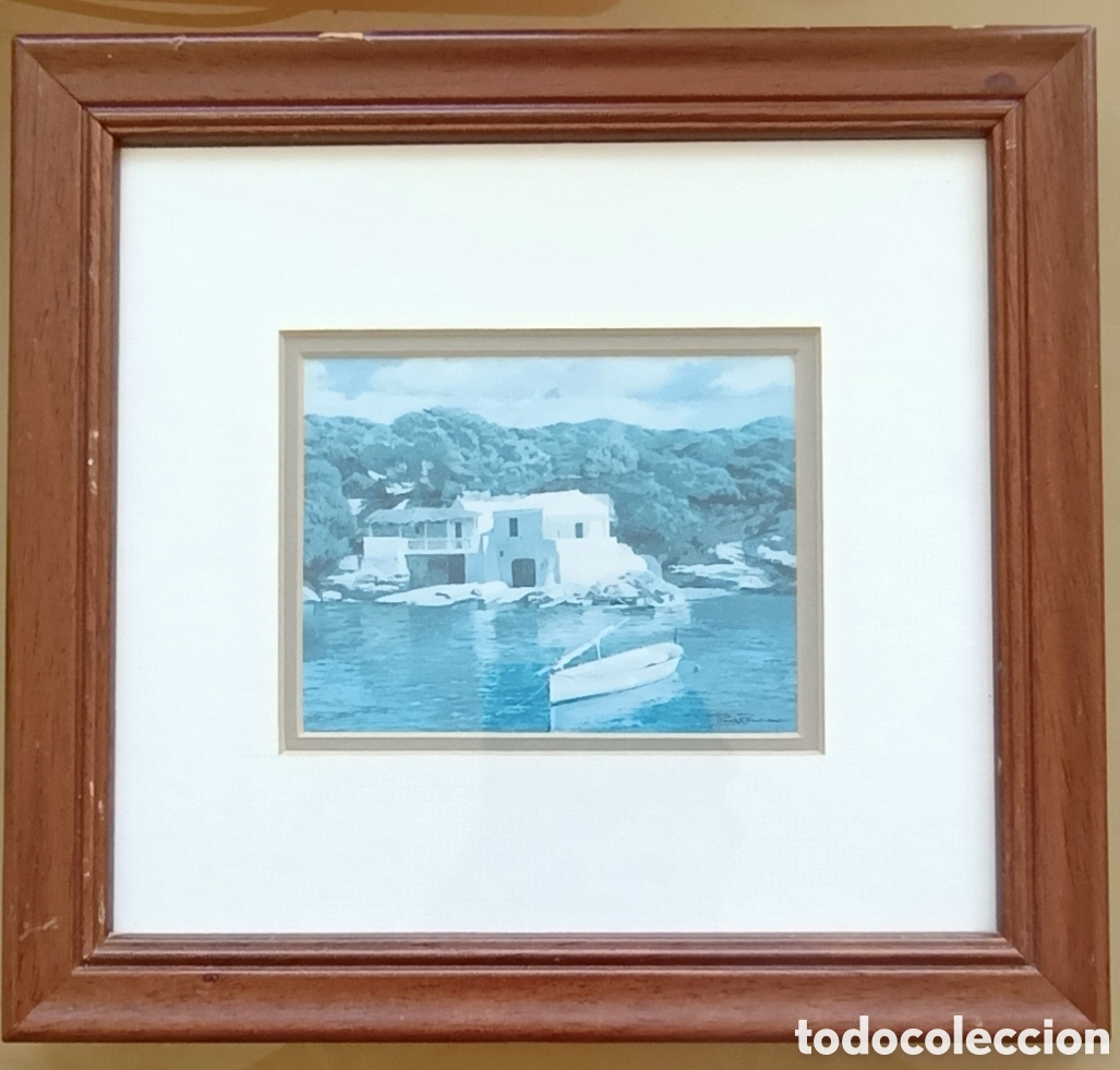 Arte: Cuadro Litograf&iacute;a con firma de autor - Foto 1