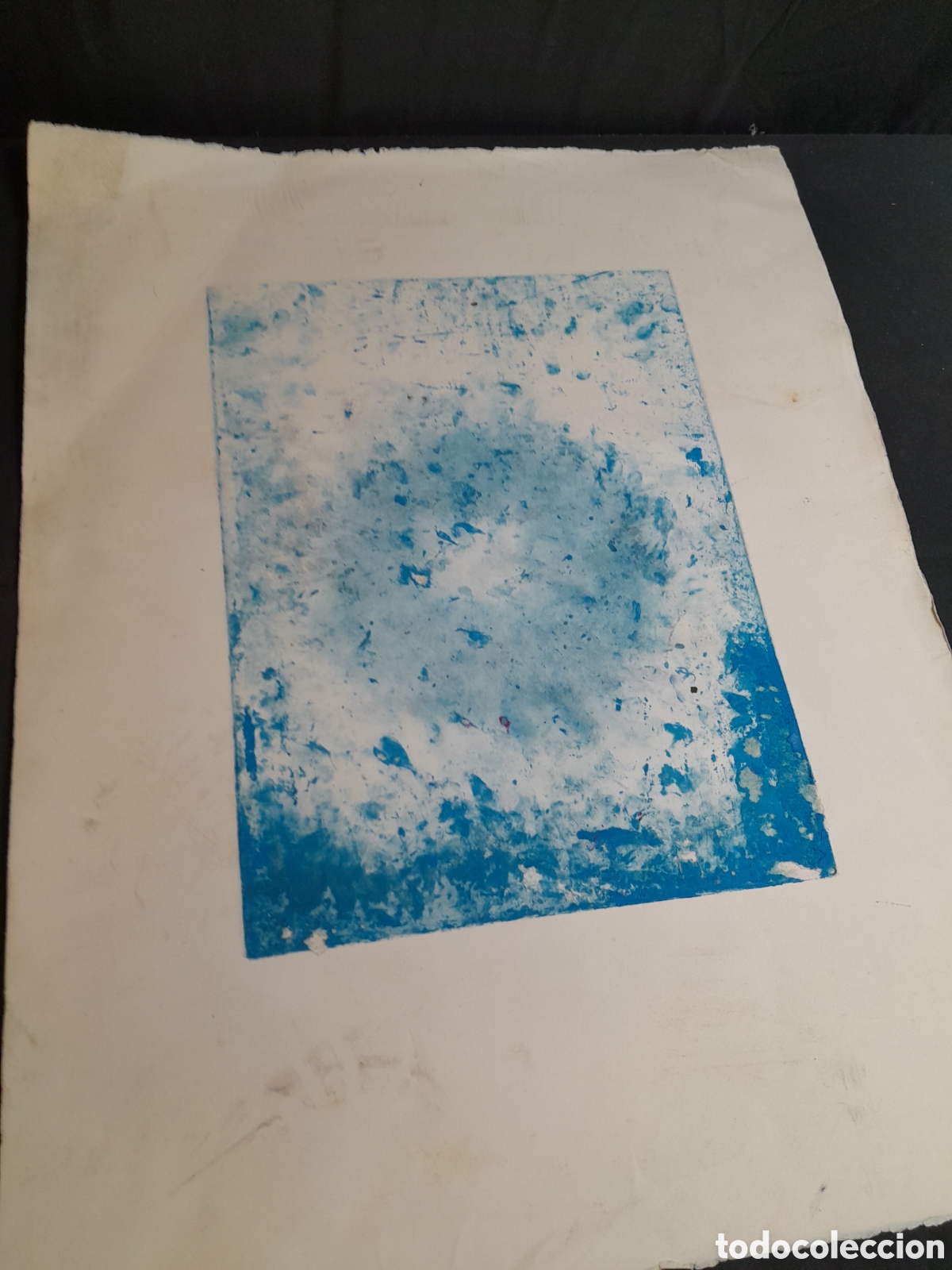 Arte: LITOGRAFIA. COMPOSICI&Oacute;N ABSTRACTA. - Foto 4