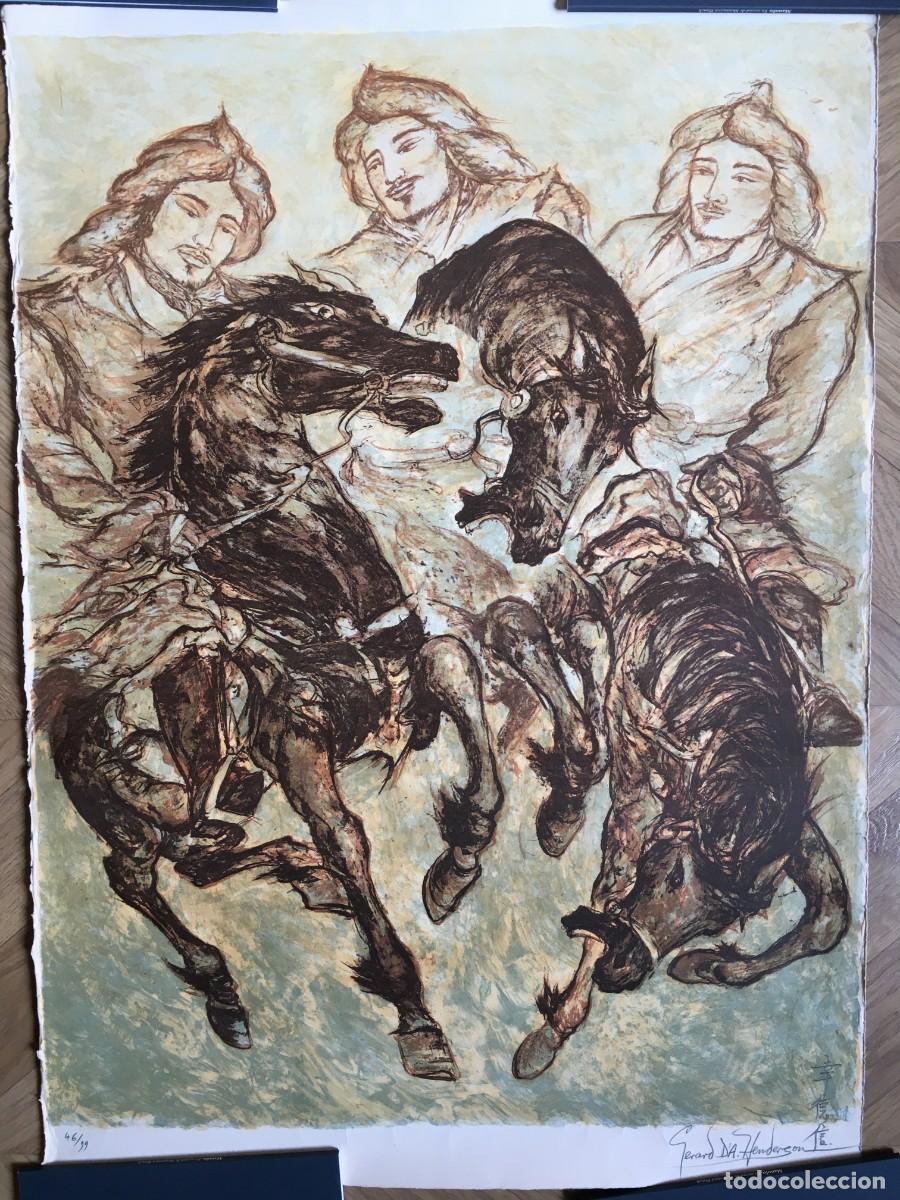 Kunst: Gerard D&rsquo;Alton Henderson (1928-2014), Guerreros chinos montados a caballo, 46/99