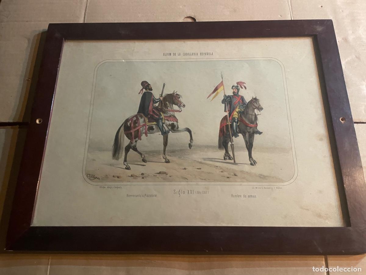 Arte: MC4- MILITAR - ANTIGUA LITOGRAF&Iacute;A ALBUM DE LA CABALLER&Iacute;A ESPA&Ntilde;OLA S. XVI A&Ntilde;O 1503