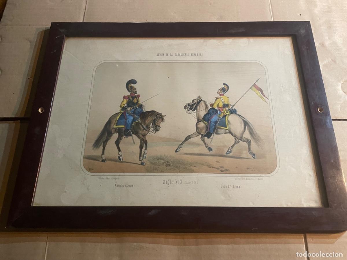 Arte: MC4- MILITAR - ANTIGUA LITOGRAF&Iacute;A ALBUM DE LA CABALLER&Iacute;A ESPA&Ntilde;OLA S. XIX A&Ntilde;O 1843