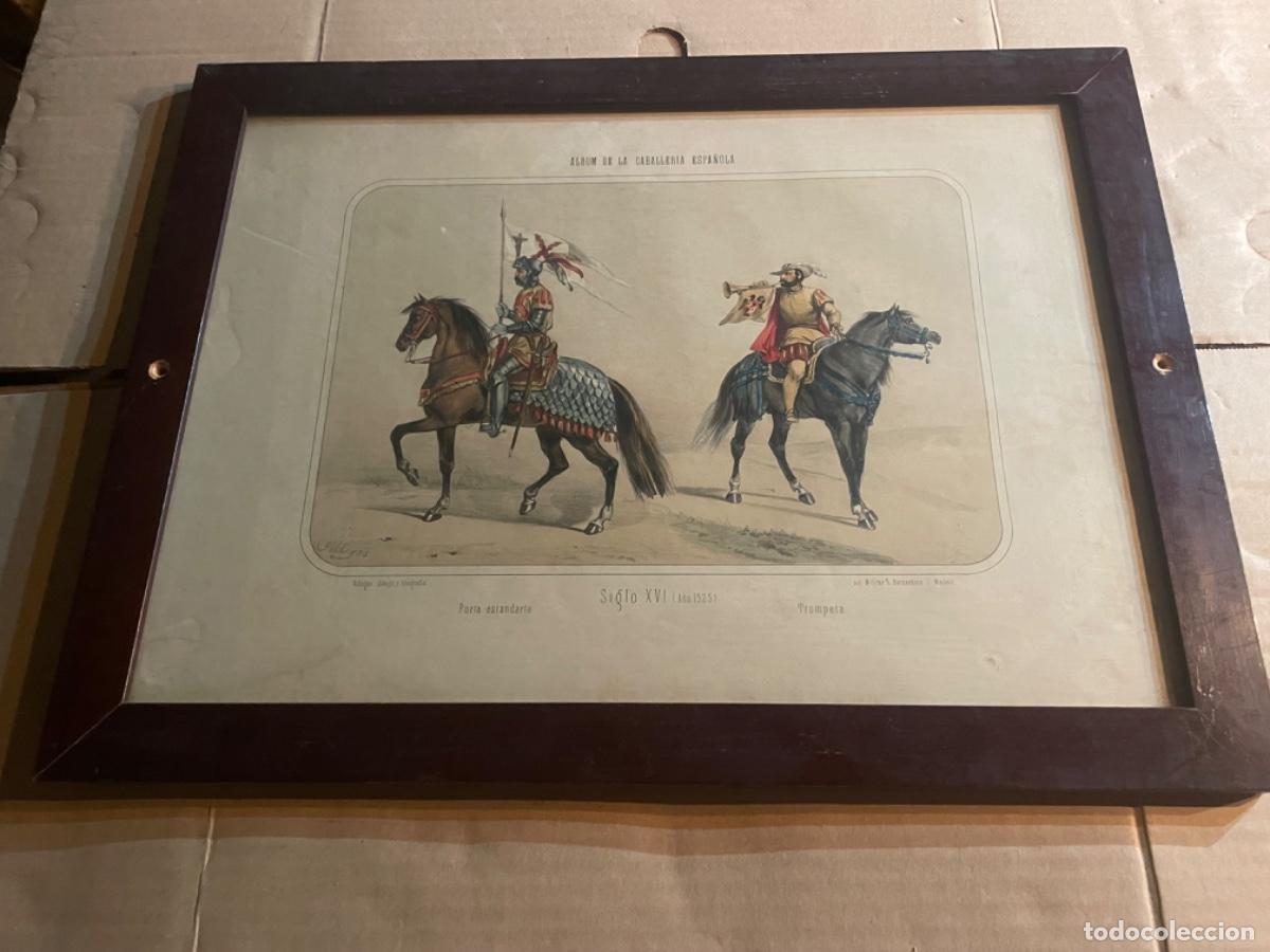 Arte: MC4- MILITAR - ANTIGUA LITOGRAF&Iacute;A ALBUM DE LA CABALLER&Iacute;A ESPA&Ntilde;OLA SIGLO XVI (A&Ntilde;O 1525)