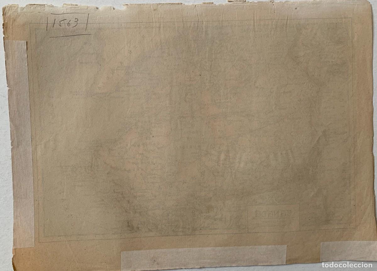 Arte: Canad&aacute; - Mapa litografiado antiguo editado en Madrid - Foto 2