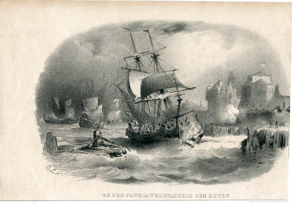 Arte: De Pro Patria Verbrijzeld den keten litografia